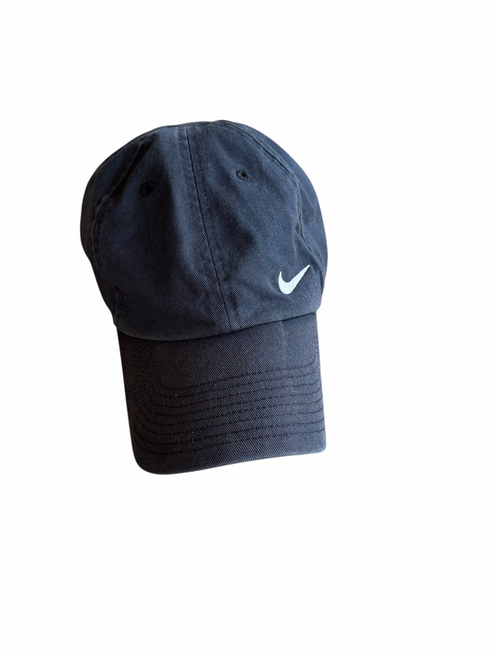 Share Nike Heritage 86 Mens Navy Blue Adjustable Baseball Cap Cotton Swoosh Stra